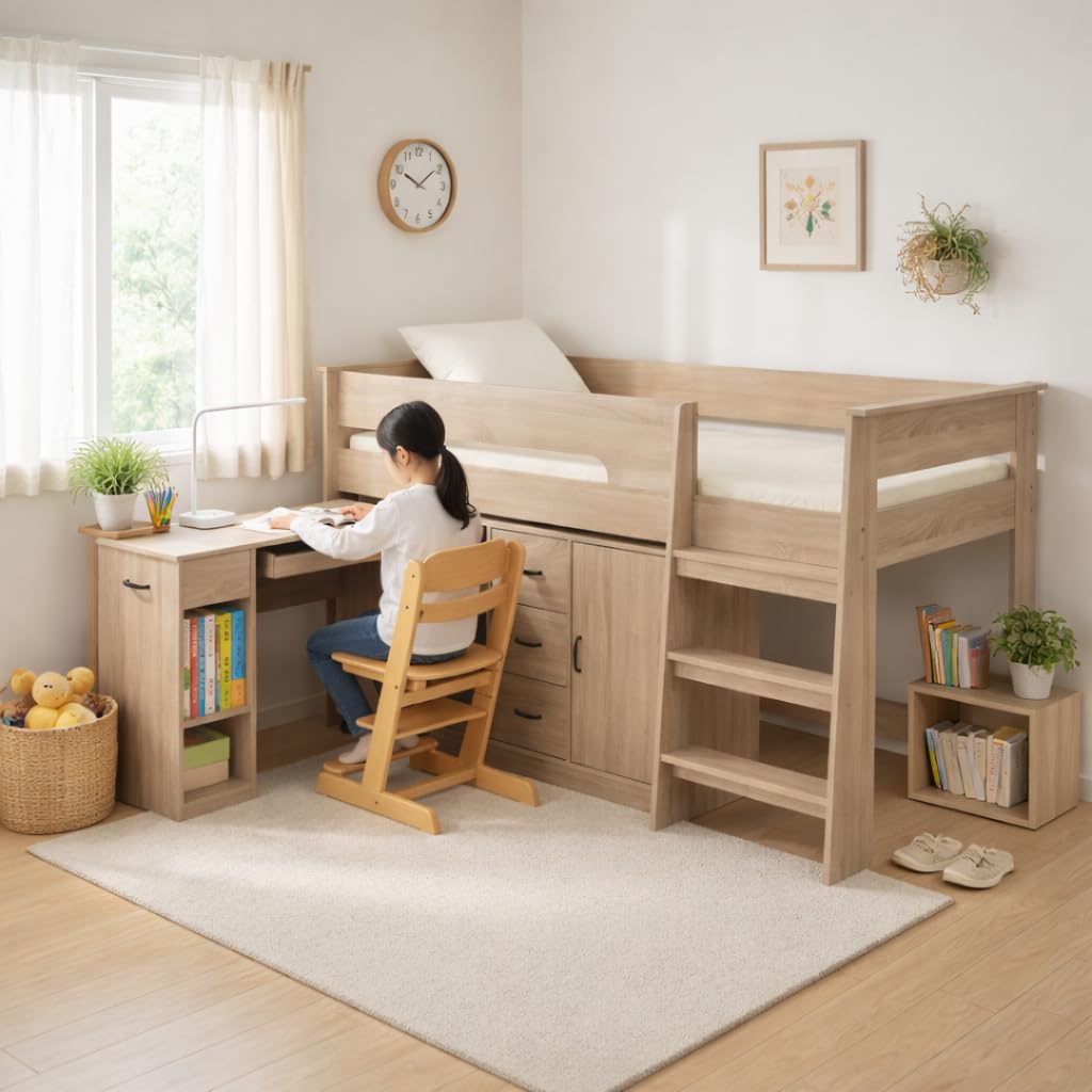 木調 システムベッド 3点セット 分離可能 高さ115cm シングル ロータイプ Amazon｜システムベッド 子供 3点セット 分離可能 ロータイプ 高さ